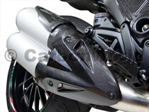 Germany CarbonWorld carbon fiber exhaust anti-scalding cover Ducati Ducati big devil Diavel