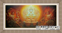 New line embroidery cross stitch thousand hands Avalokitesvara decorative painting great compassion Guanyin Bodhisattva embroidery precision printing full embroidery