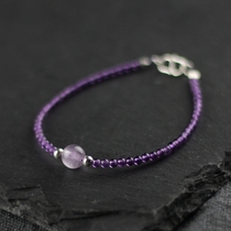 Original design handmade Uruguay Amethyst Bracelet Female Natural 925 Sterling Silver Transporter Purple Donglai