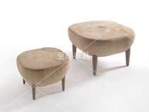 Nordic creative home designer furniture log stool solid wood stool personality fashion simple tea table chair natural wooden pier