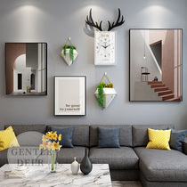 Nordic style living room decoration painting punch-free Morandi dining room hanging painting creative personality bedroom sofa background wall painting