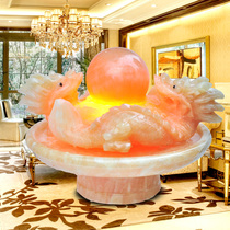 Lok Sin Tong Stone Feng Shui ball ornaments Running water fountain New house home wedding gift simple desktop style