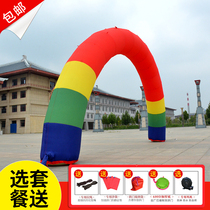 New opening inflatable arch celebration rainbow door decoration activity arch free printing shop arch inflatable mold