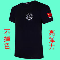 Summer security t-shirt Short-sleeved mens and womens special forces clothes Security training T-shirt work clothes breathable