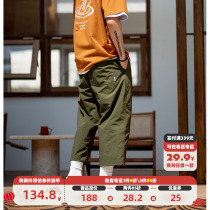 BDCT 22SS Daily short trousers men's pants Summer straight barrel loose and casual thin work outflow eight pants