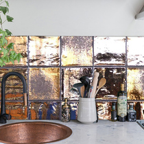 Fish love sugar retro small square brick metal glaze kitchen bathroom wall brick bathroom background wall handmade net red tile