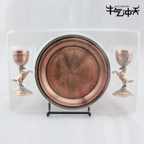 Inner Mongolia Handicraft plated red bronze running horse cup wine glass kit gift box Jungma Pentium Wine Cup Horse Top Cup