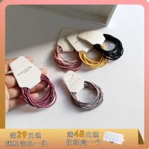 Candy Color Head Rope Female Rubber Ring Net Red Korea Hair Cord Hair Accessories Brief high elastic leather gluten hair ring H673