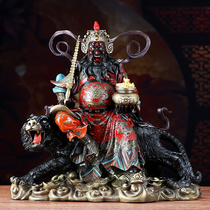 Round Tong Buddha Like a copper statue to recruit five ways of fortune and fortune to the Wu Fortune Gods riding Tiger Chao Kunming Ming