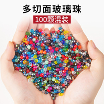 Cut-out stained glass crystal beads handmade diy beaded bracelet jewelry accessories bead material