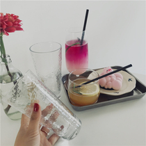 Simple Japanese hammer glass glass glass transparent water Cup breakfast cup coffee shop juice cup