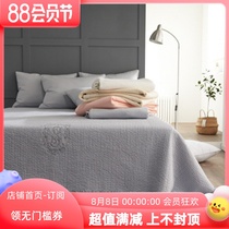Aika loves home to Korea large size sheets 60 pure cotton water wash quilted lock leaves family large bed sheets