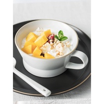 Breakfast Cup cereal Cup home juice Milk Cup I ancient Nordic mug tea cup ceramic couple Cup subnet Red