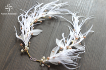 New years event dance table performance feather headdress decoration childrens fairy hair accessories