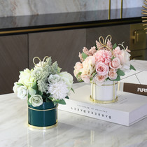 Nordic Home Residence Ornament Furnishing Living-room Bedroom Tea Table Book Room Dining Room Table Decorations Simulation Flower Floral Vase Pendulum Pieces