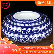 Jingdezhen extra-large pen wash ceramic antique tea wash water tank potted culture four Treasure set calligraphy painting