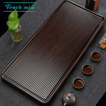 Touch Miss Ebony wood tea tray drainage tea table home simple kung fu tea set Electric Wood tea tray