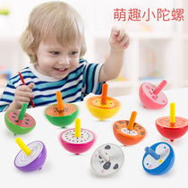 Fukido 10 wooden manual rotating gyro toys kindergarten school students educational children birthday gifts