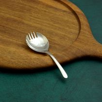 18-10 stainless steel short handle portable spoon travel portable fork lunch box spoon fork fork spoon dual-purpose student spoon