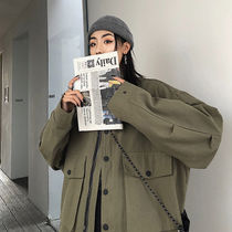 Sakurada Kawashima short coat womens 2021 spring and autumn new loose thin Hong Kong style thin western style lazy wind top trend