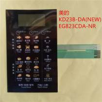 Midea microwave oven panel KD23B-DA(NEW) EG823CDA-NR membrane control switch button sticker