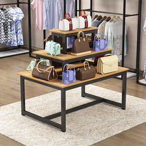 Running Water Table Display Bench Promotion Middle Island Cabinet Display Cabinet Composition Three Floors High And Low Booth Supermarket Shoe Shelving Pile Head