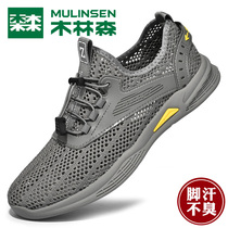 Wolinson sneakers in summer breathable light thin anti-odor net eye hollow mans foot sneakers