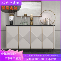 Light luxury sideboard modern minimalist home wall decoration locker American-style entry hall marble porch cabinet