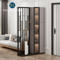 Light luxury foyer entrance partition cabinet Modern minimalist foyer shoe cabinet wine cabinet integrated living room minimalist screen decoration cabinet