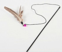 Natural Feather Pet Toy Cat Toy Interactive Puzzle Toy Big Bird Teasing Cat With Cat and Cat Rod