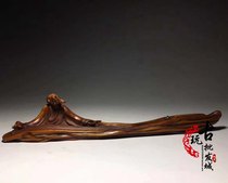 Curio collection antique boutique old boxwood liberal arts play meet bosom friend fu qin xiang cha wood carving man playing ornaments