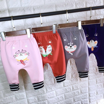 Nachin baby Harun pants spring autumn slim fit baby out long pants male and female child clothing pure cotton casual big fart pants