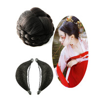 Xinyi ancient costume ball head wig New ancient Hanfu hair bag pad hair cotton hair bun high temperature silk twist hair wrist