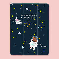 Astronaut 2020 Apple iPad8 protective cover 2021 New pro11 with Pen slot mini5 cartoon 2019 book inch air4 3 airbag soft shell 10 9