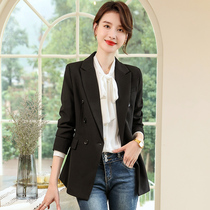 women's business autumn and winter small suit jacket 2021 new casual suit top dress interview premium small man