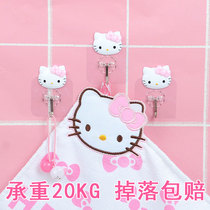 Adhesive hook strong adhesive paste Wall Wall Wall Wall load-bearing suction cup kitchen hook no trace paste door rear hole-free hook