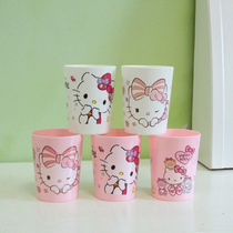 Cartoon cute baby childrens mouthwash Cup home portable tooth cylinder anti-drop creative wash cup simple plastic brushing