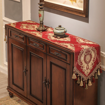 Table flag upscale luxury Eurostyle flag cloth American light extravagant table cloth tea table strip TV cabinet cloth art minimalist table towels