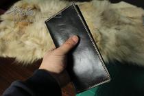 Long wallet wallet cloth vegetable tanned cowhide handmade thickened 10000 yuan banknote 12 card positions