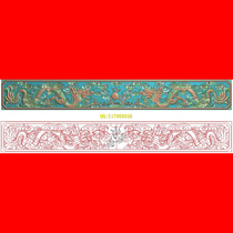 jdp dragon and phoenix carved picture dragon and phoenix writing desk baffle Dragon real dragon enclosure 7 bookcase Bo ancient rack tea table bed carving map