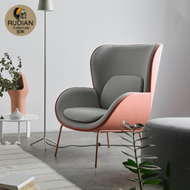 Rudian Nordic tiger chair single sofa chair fabric light luxury modern minimalist designer living room casual armchair