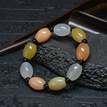 7# Natural Xinjiang Gobi jade bracelet