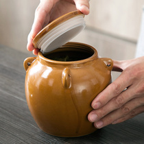 Ceramic pickle jar kimchi jar kitchen thickened pickled Clay Clay Clay pot sealed jar