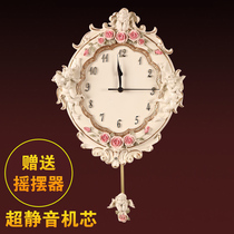 European creative wall clock large personality Art living room mute fashion wall clock simple wall clock