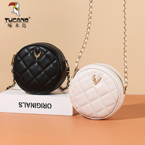 Woodpecker Bag Package 2022 New Round Pack Bag 100 Lap Chain Small Bag Sloping Satchel Superior Fashion Small Round Bag