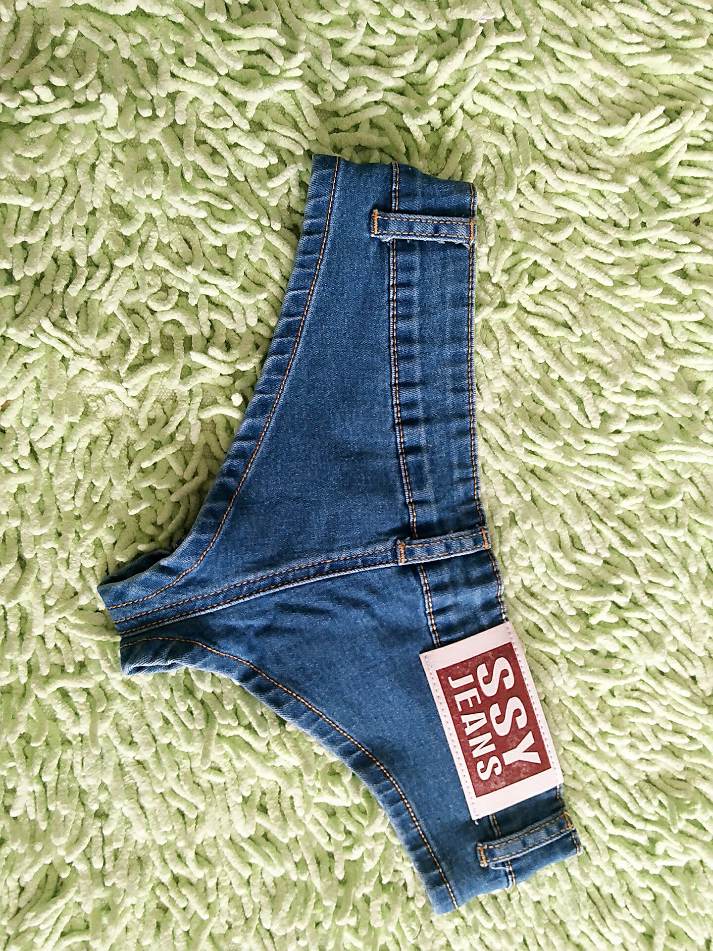 夜店齐屁辣妹牛仔短裤超短露臀热裤紧身低腰超短裤女夏性感走光骚