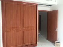 Cabinet door panel set to be minimalist modern overall wardrobe Custom Bedroom wardrobe Push Ramen moving door containing wardrobe