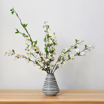 (9 thoughts) lunar night cherry blossoming and minyue grass simulation floral art New Chinese table swing decoration pendulum piece art295