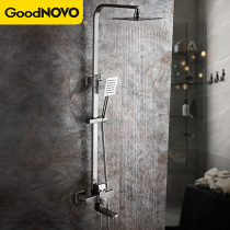 Toilet shower shower set 304 stainless steel brushed home bathroom liftable shower set