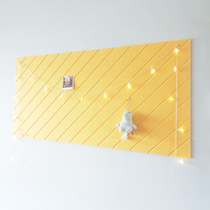 Nordic fresh three-dimensional twill office felt board Message board Photo wall sticker Cork board background wall decoration